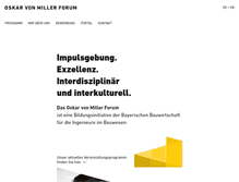 Tablet Screenshot of oskarvonmillerforum.de